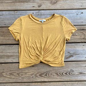 Gaze- Yellow Cropped T-shirt